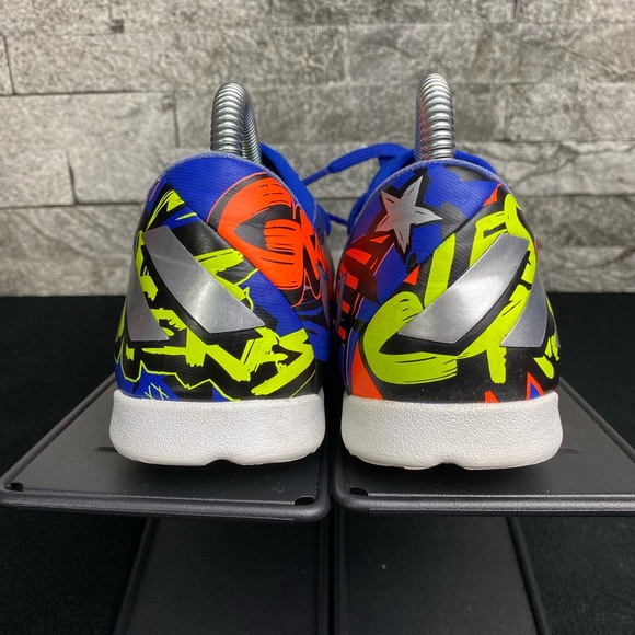 Adidas Nemeziz 19.3 TF The Journey Lionel Messi Soccer Signal Grn/Blk/Royal BL - Picture 6 of 9